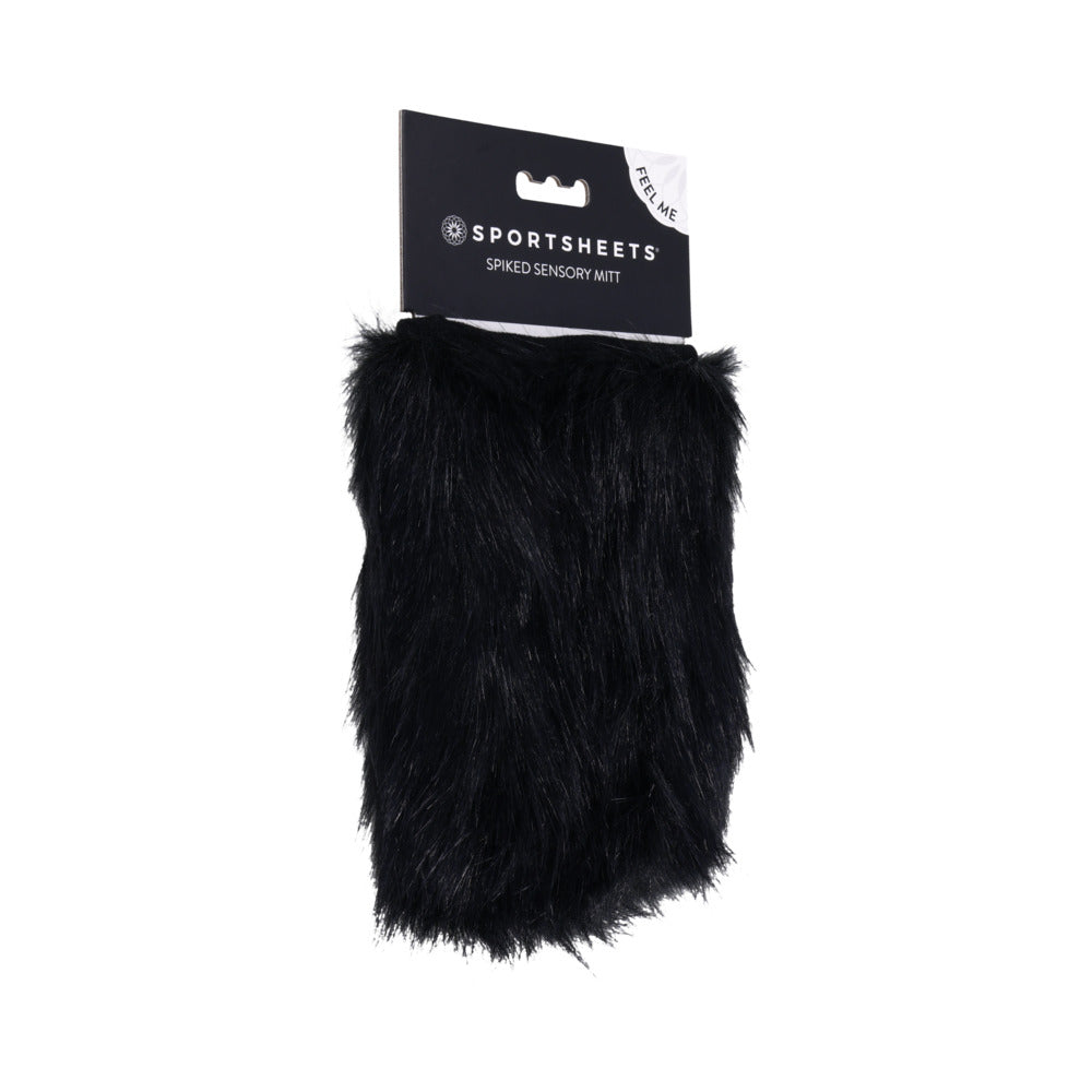Sportsheets Spiked Sensory Mitts - Black