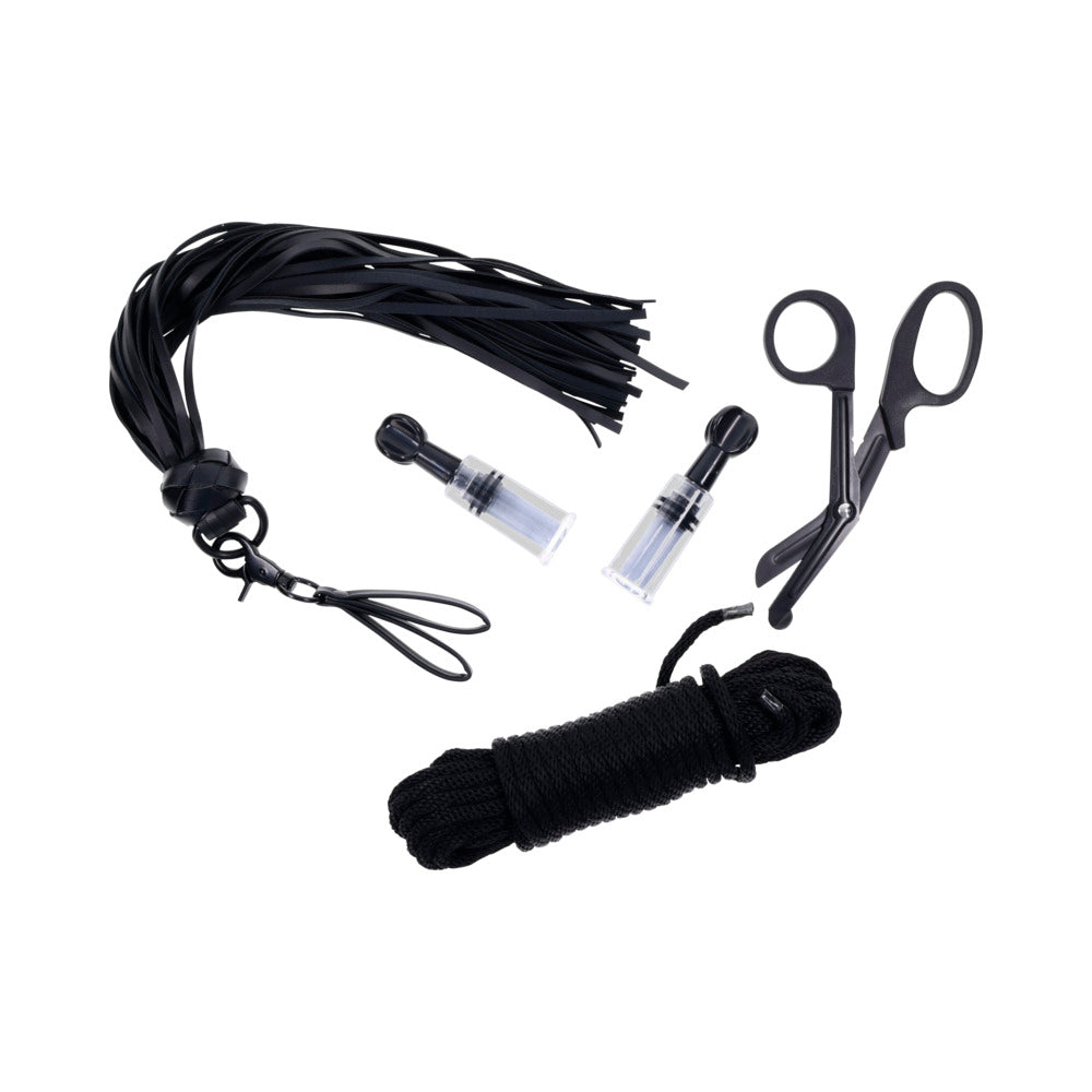 Sportsheets Tied & Twisted Bondage Set - Black