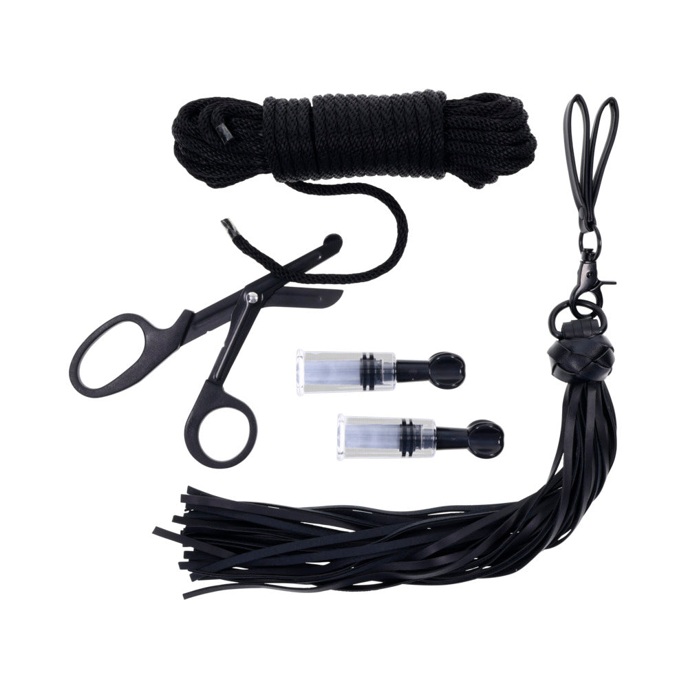 Sportsheets Tied & Twisted Bondage Set - Black