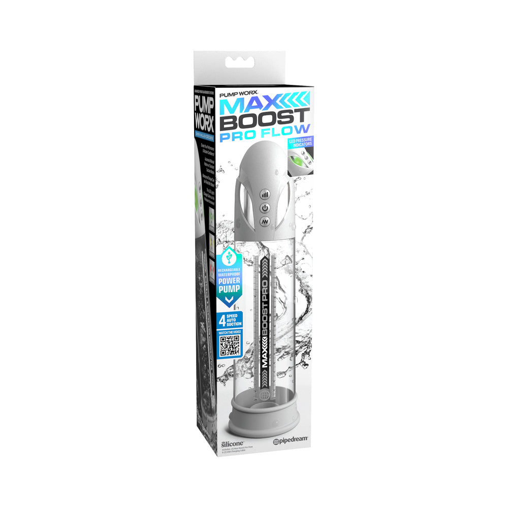 Pump Worx Max Boost Pro Flow-White/Clear