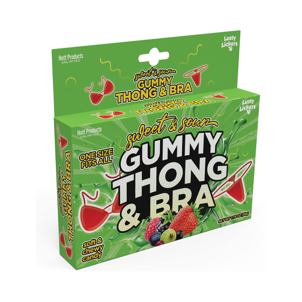 Sweet and Sour Gummy Thong & Bra Set