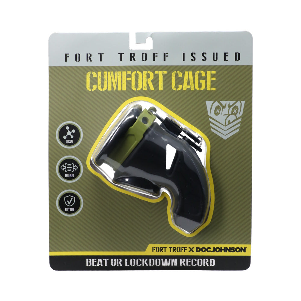 Fort Troff CUMfort Cage Chastity Cage - Black