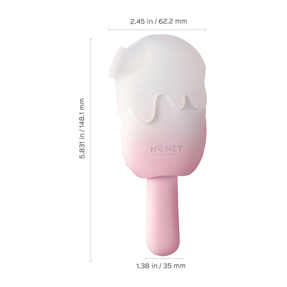 Honey Play Box Bite Me Cream Pop Stimulator-Pink