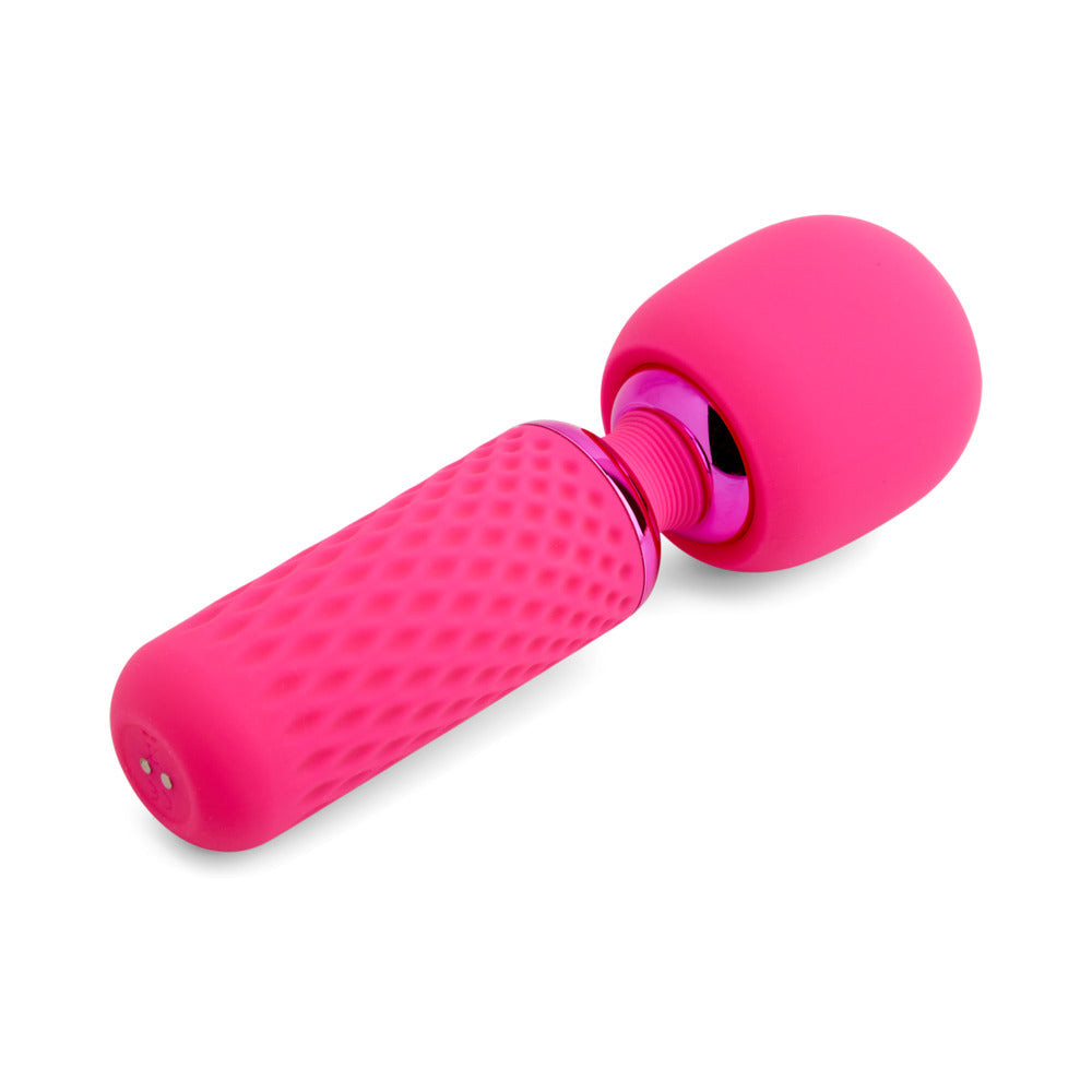 Nu Sensuelle Harlow Mini Wand w/Masturbator Attachment - Pink
