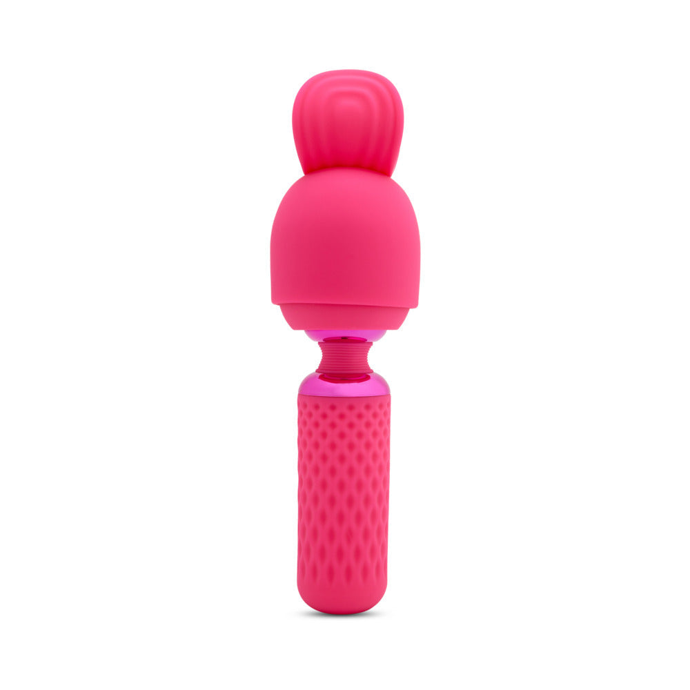 Nu Sensuelle Harlow Mini Wand w/Masturbator Attachment - Pink