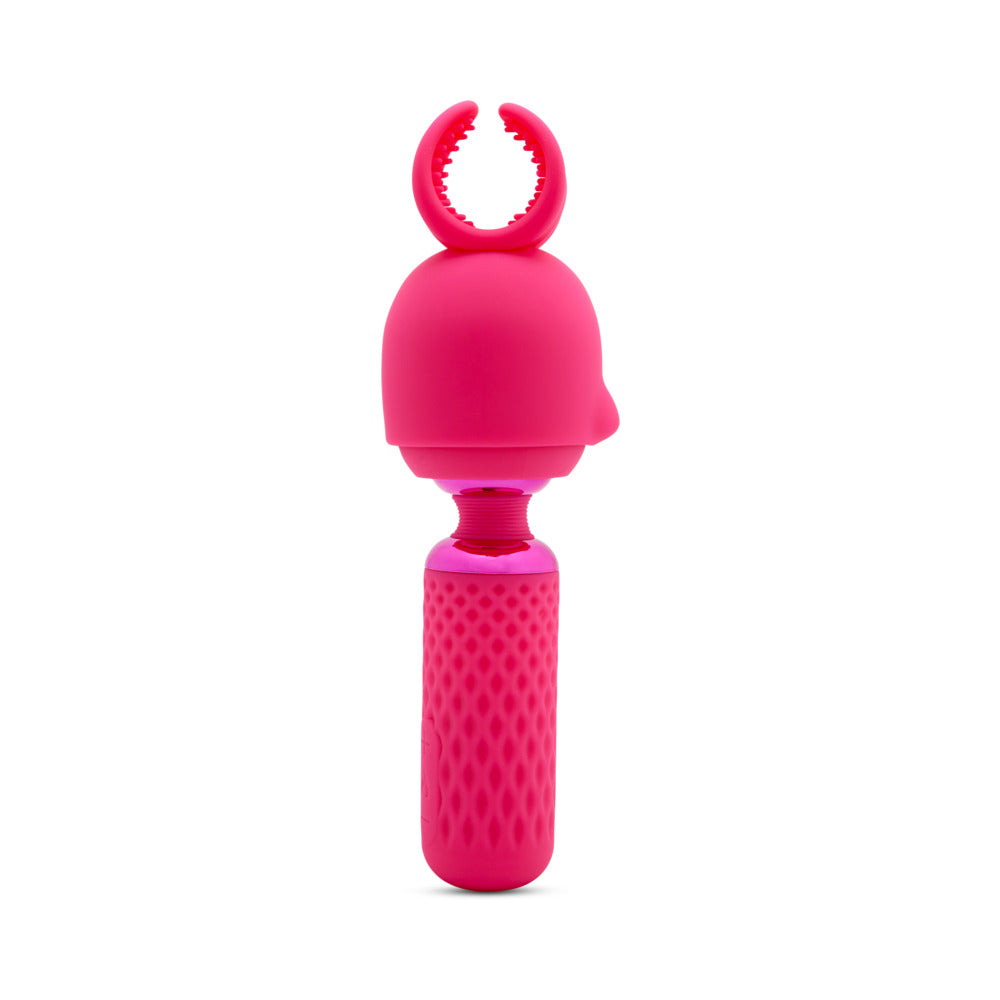 Nu Sensuelle Harlow Mini Wand w/Masturbator Attachment - Pink