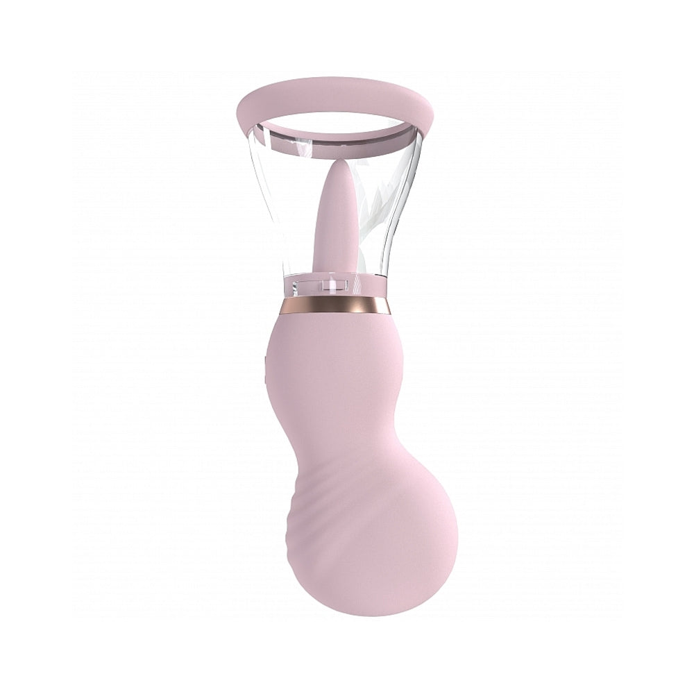 Shots Pumped Sensual Rechargeable Vulva & Breast Pump - Pink