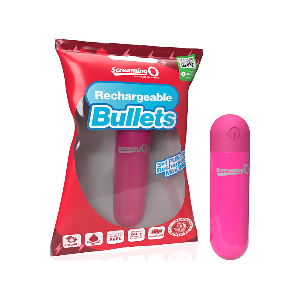 Screaming O Rechargeable Bullet-Pink
