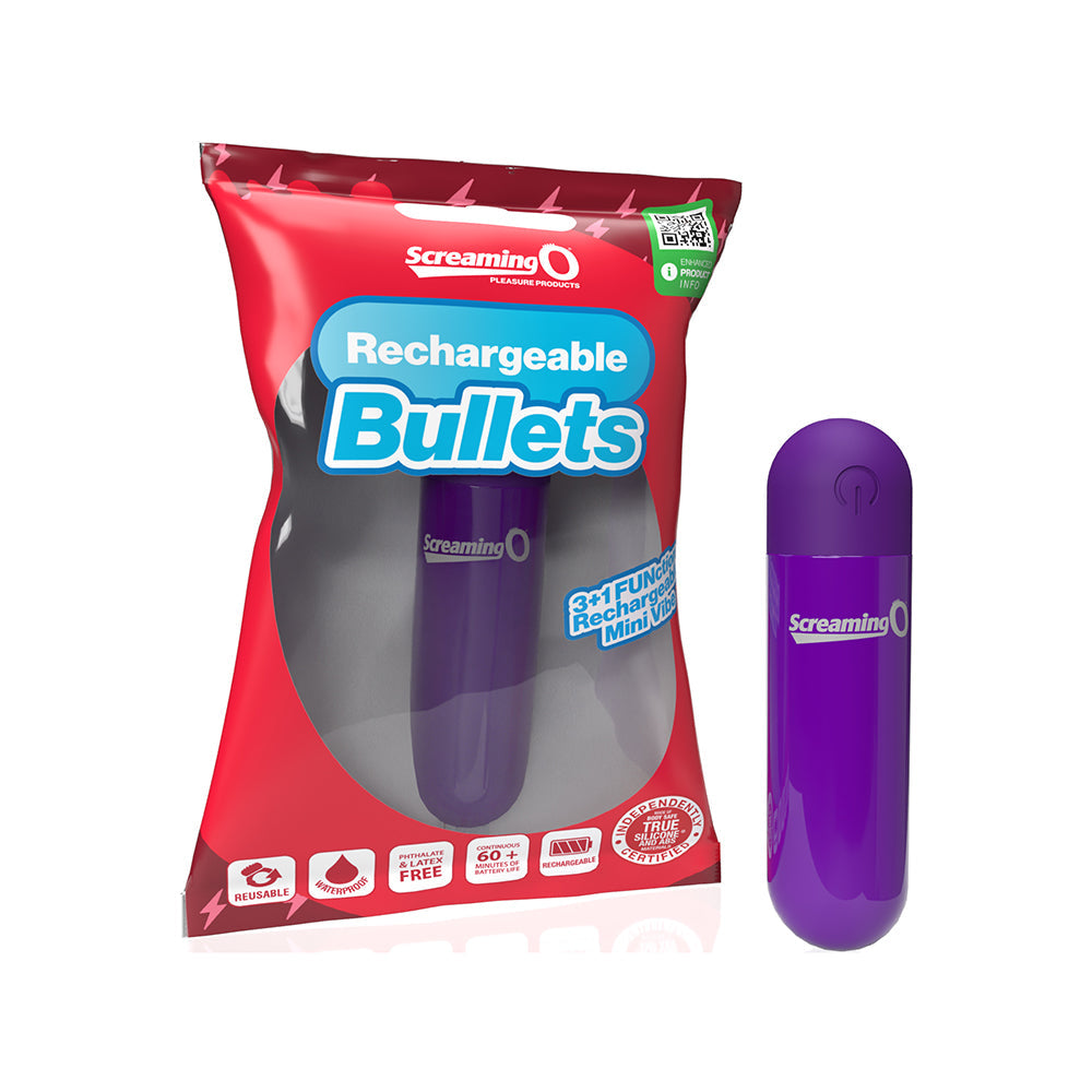 Screaming O Rechargeable Bullet-Purple