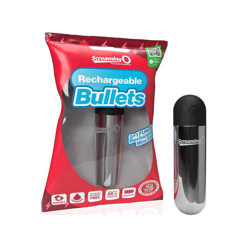 Screaming O Rechargeable Bullet-Silver