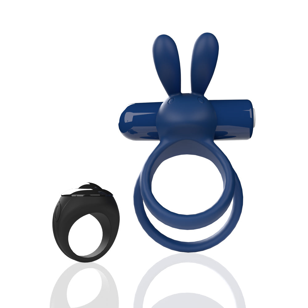 Screaming O Ohare Remote Controlled Vibrating Ring - XL Blue