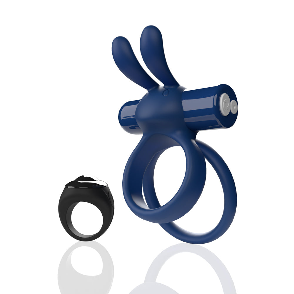 Screaming O Ohare Remote Controlled Vibrating Ring - XL Blue