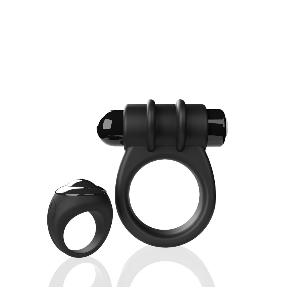 Screaming O Switch Remote Controlled Vibrating Ring - Black