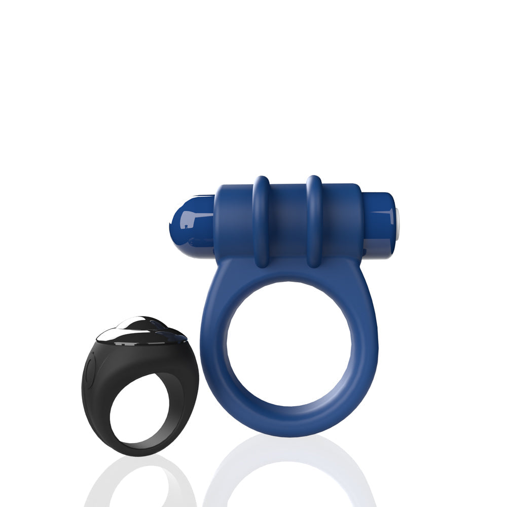 Screaming O Switch Remote Controlled Vibrating Ring - Blue