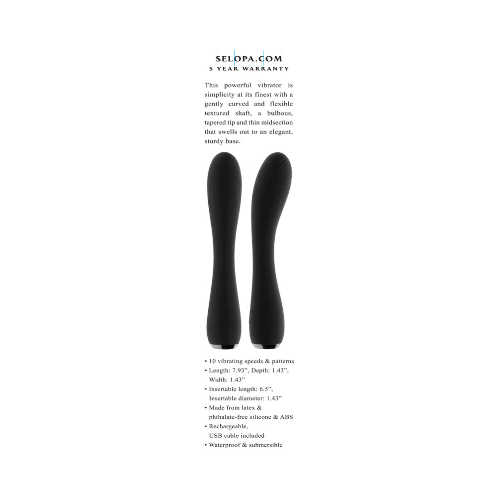 Selopa Midnight Magic Flexible Vibrator - Black