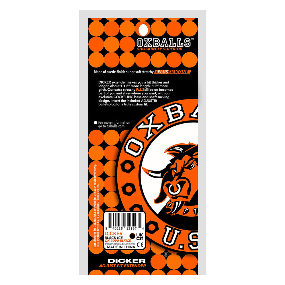 Oxballs Dicker Adjust-Fit Extender - Clear Ice