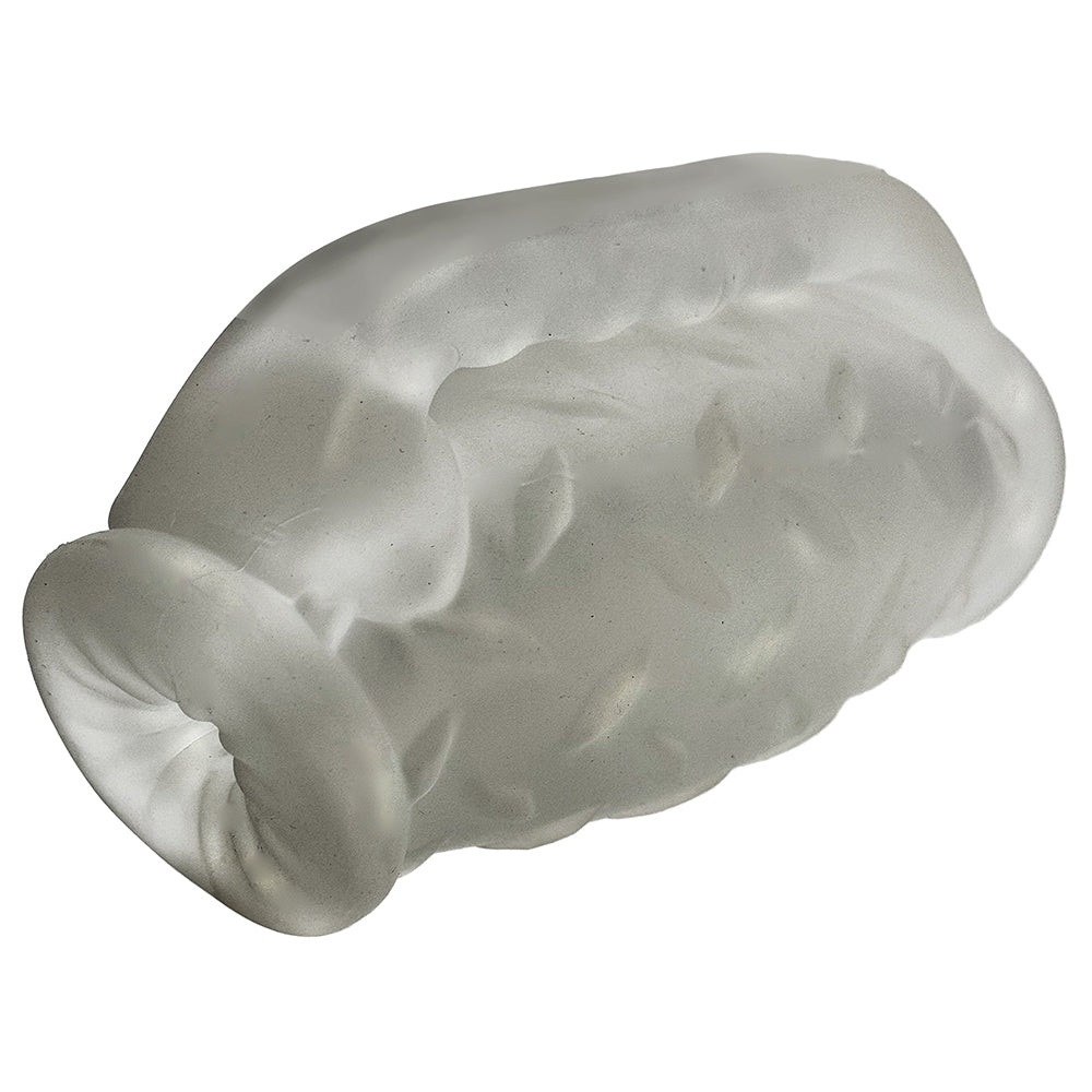 Oxballs MasterJack Double Penetration Stroker - Jo Clear Ice