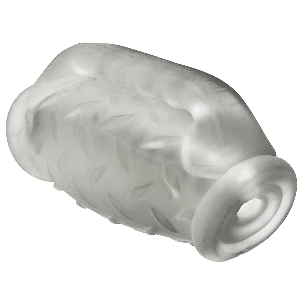 Oxballs MasterJack Double Penetration Stroker - Jo Clear Ice