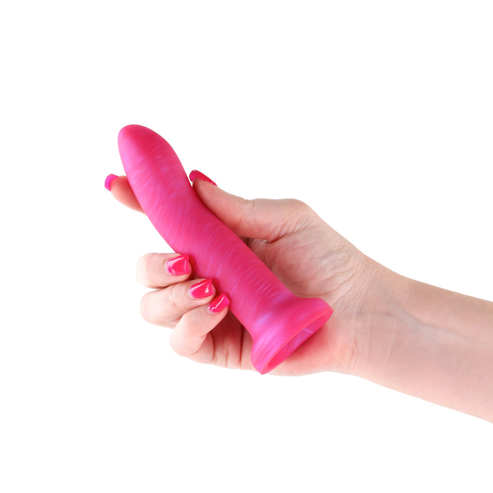 Royals 5" Charlie Curved Dildo - Metallic Pink