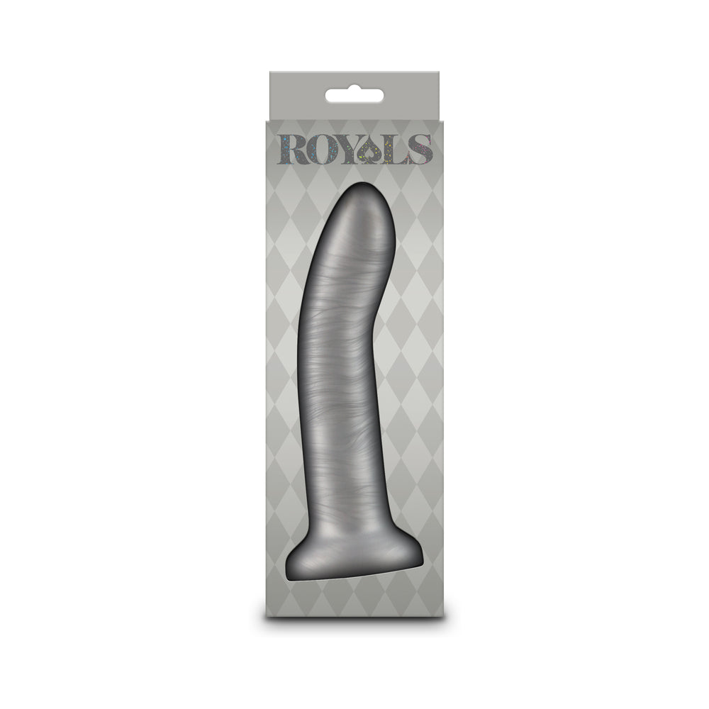 Royals 7" Charlie Curved Dildo - Metallic Champagne
