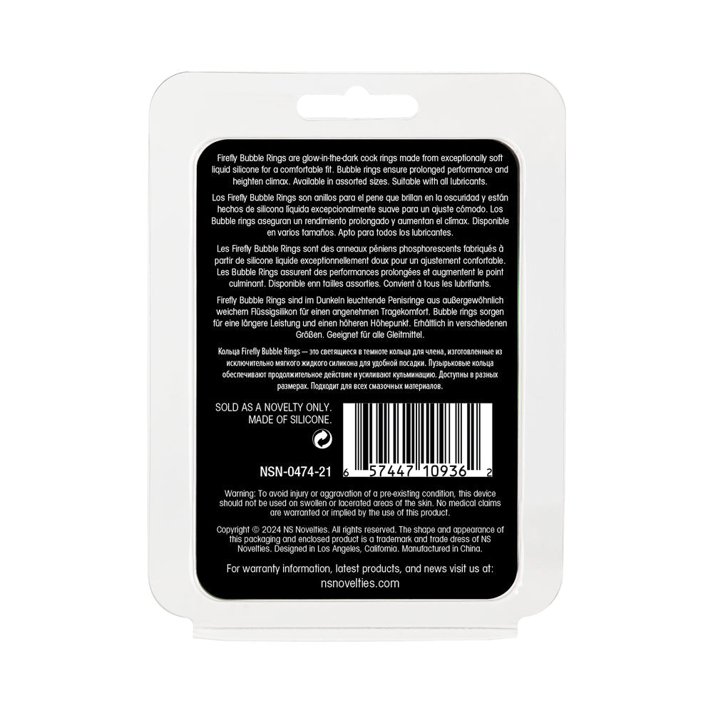 Firefly Bubble Ring Medium-White