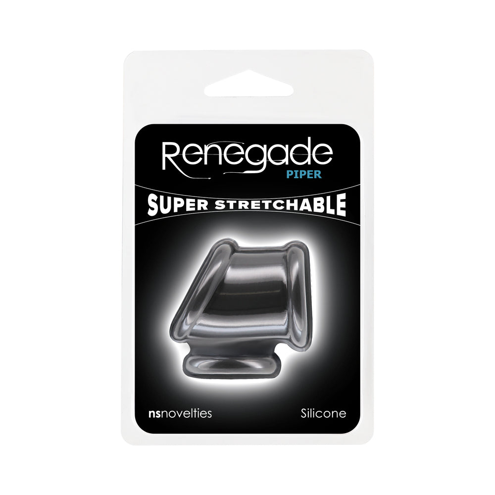 Renegade Piper Cock & Balls Ring - Black