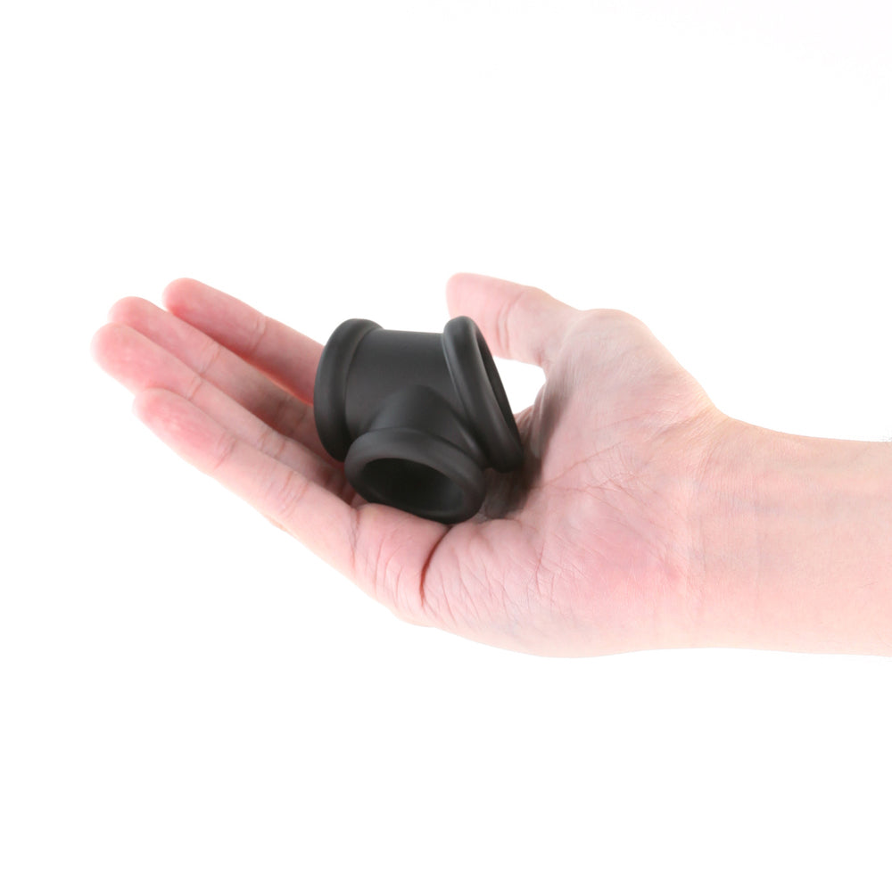 Renegade Piper Cock & Balls Ring - Black