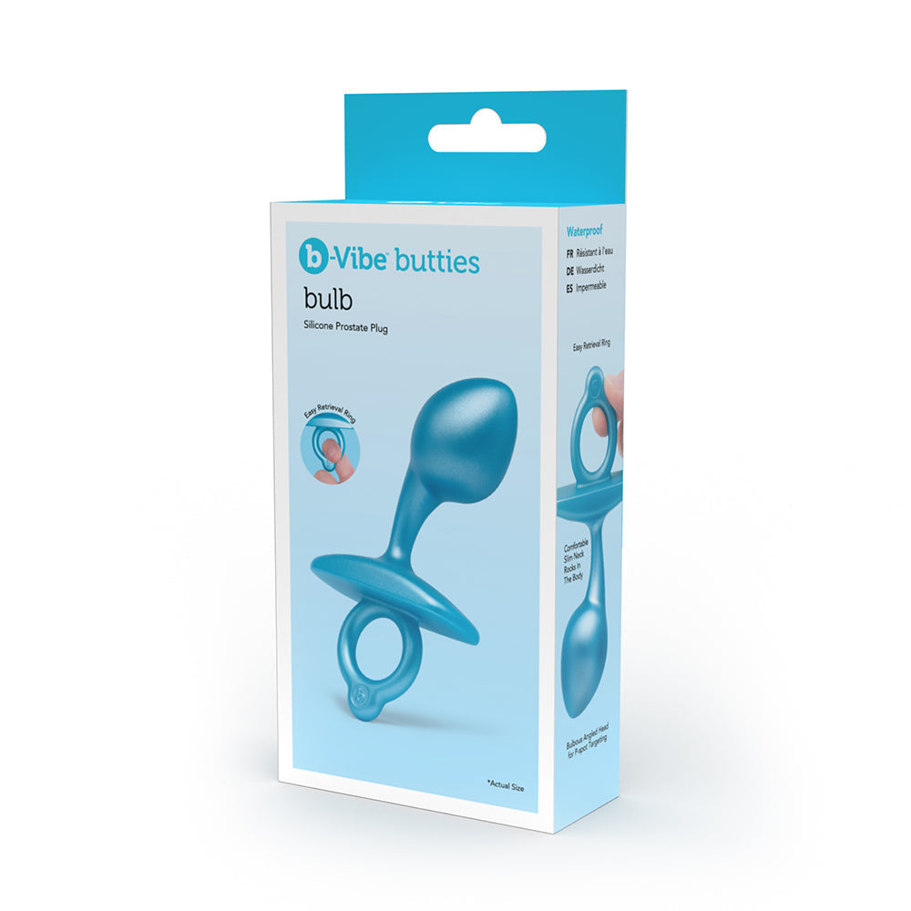 b-Vibe Butties Bulb Tapered Prostate Plug - Blue