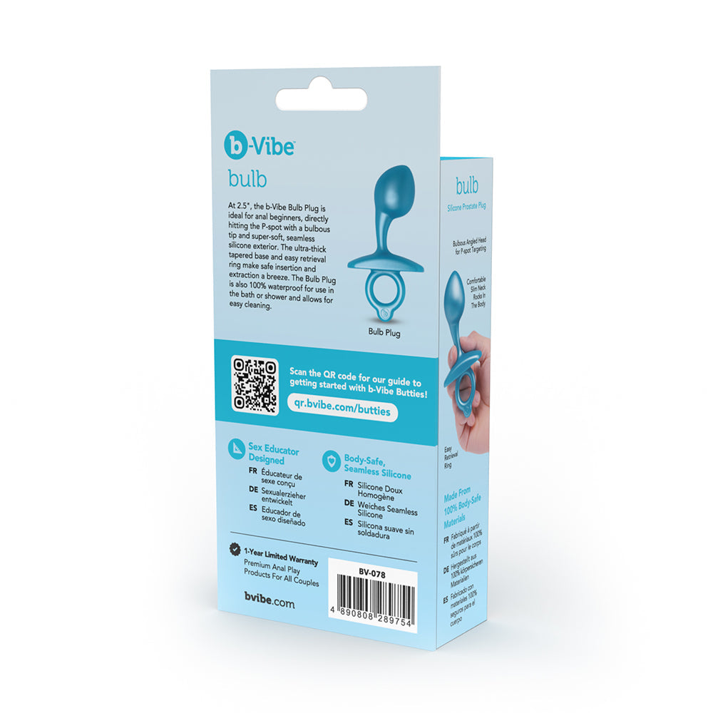 b-Vibe Butties Bulb Tapered Prostate Plug - Blue