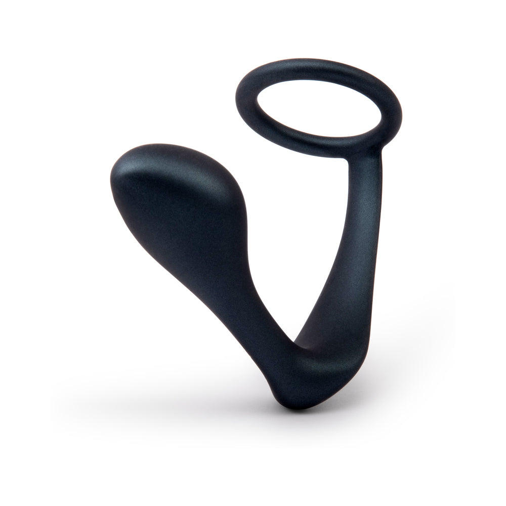 b-Vibe Butties Ringer Cock Ring & Prostate Plug - Black