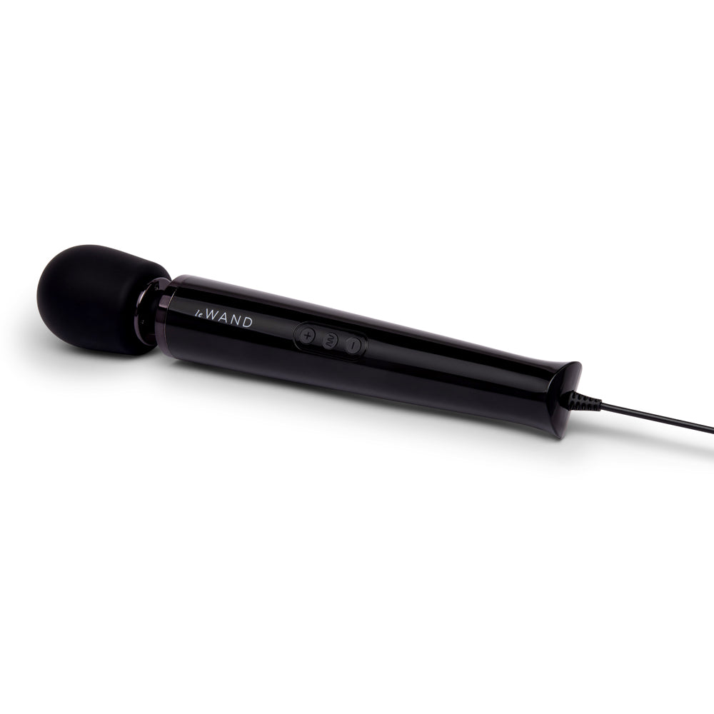 Le Wand Powerful Plug-In Vibrating Massager - Black