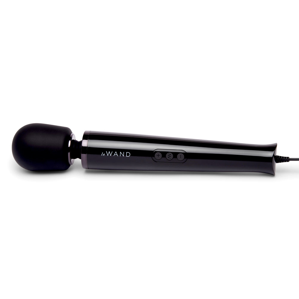Le Wand Powerful Plug-In Vibrating Massager - Black