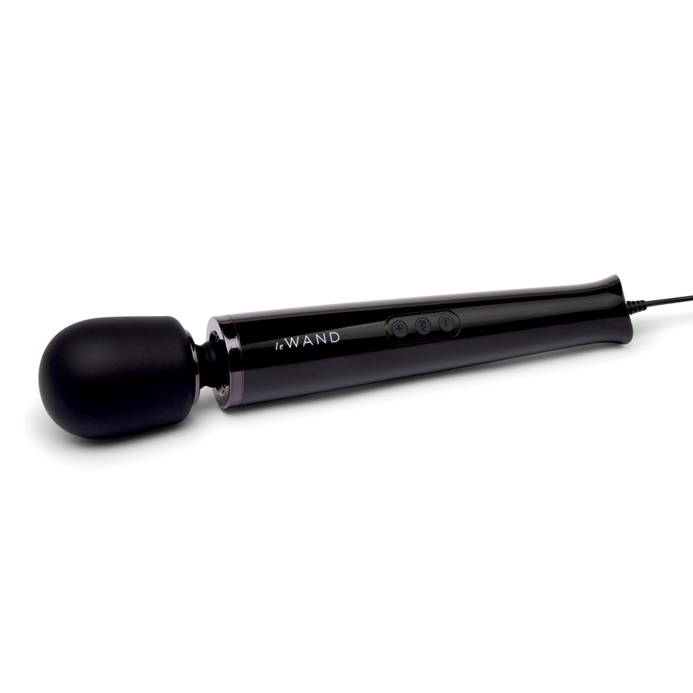 Le Wand Powerful Plug-In Vibrating Massager - Black