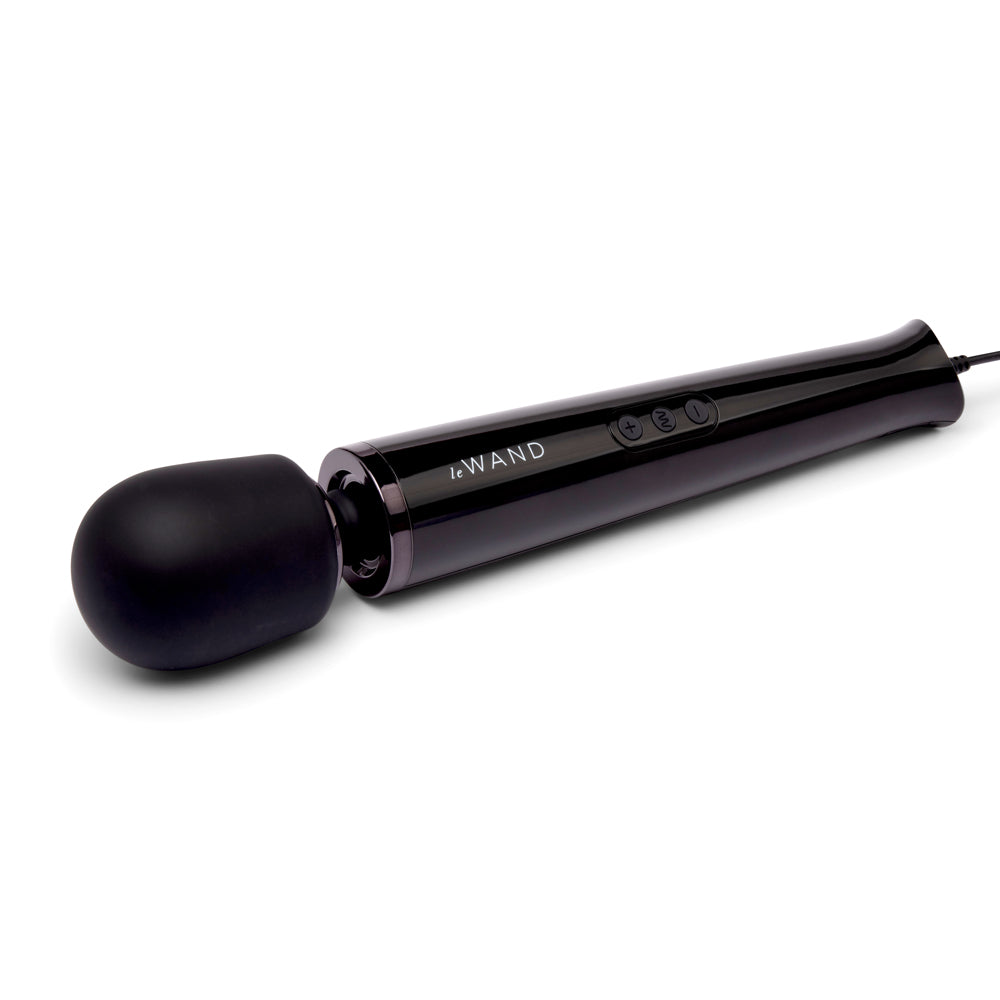 Le Wand Powerful Plug-In Vibrating Massager - Black