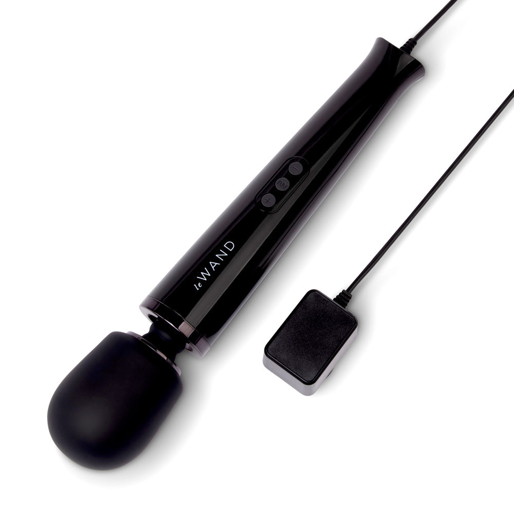 Le Wand Powerful Plug-In Vibrating Massager - Black