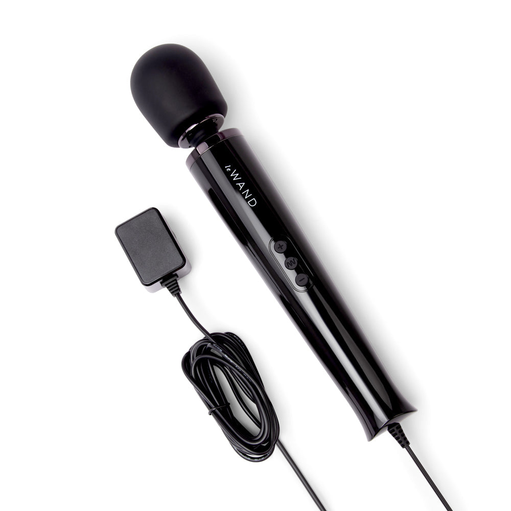 Le Wand Powerful Plug-In Vibrating Massager - Black
