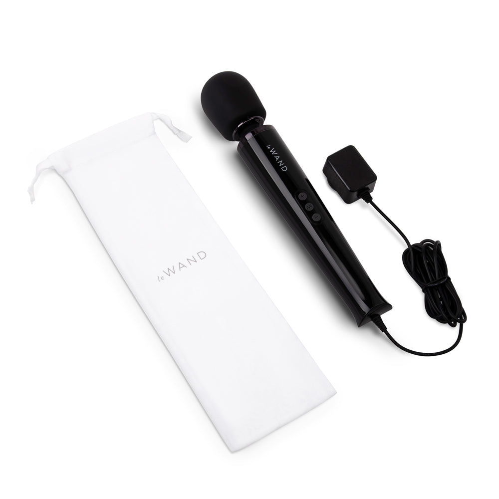 Le Wand Powerful Plug-In Vibrating Massager - Black
