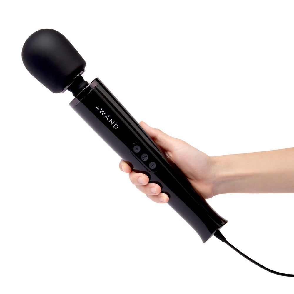 Le Wand Powerful Plug-In Vibrating Massager - Black