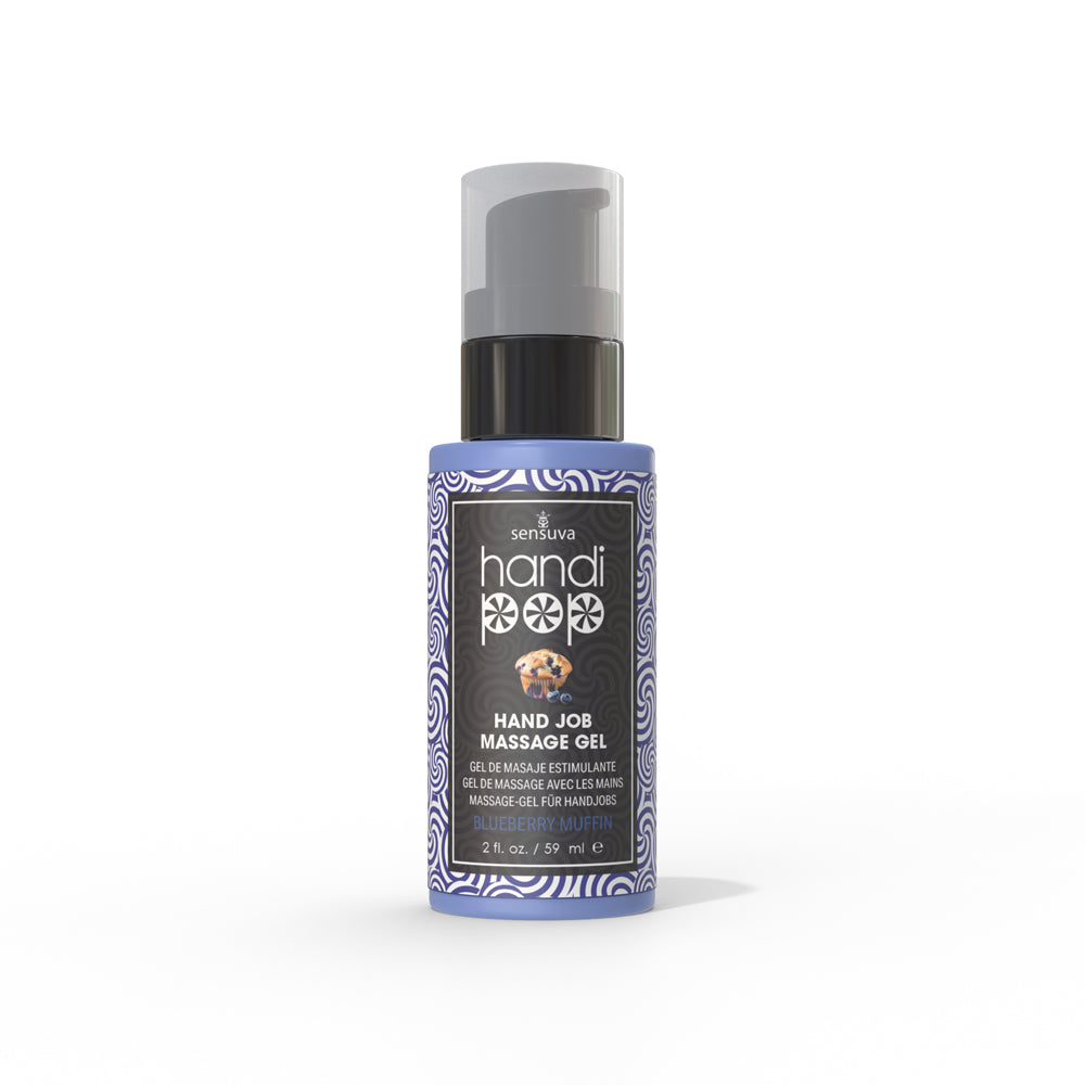 Sensuva Handipop Edible Massage Gel-Blueberry Muffin 2oz