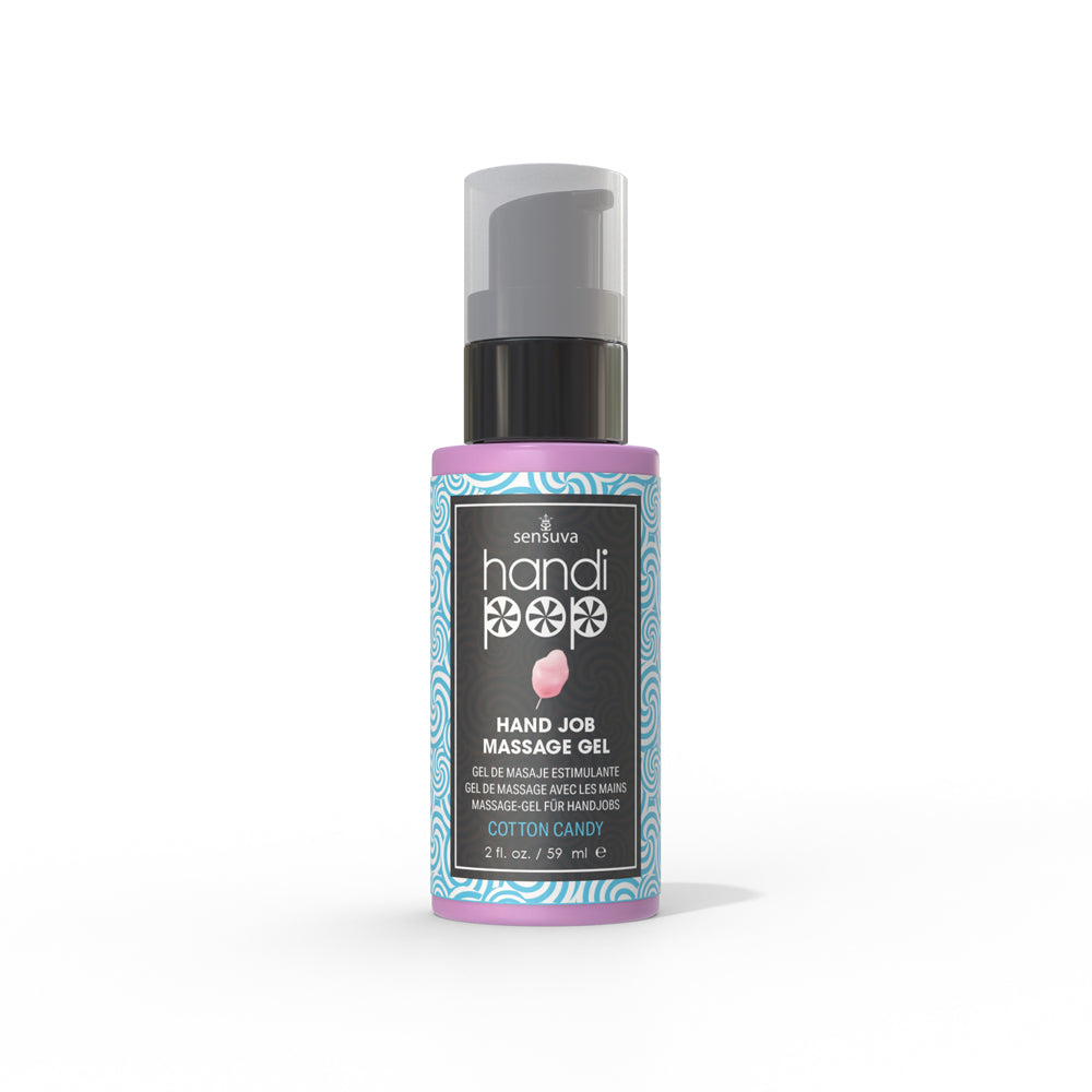 Sensuva Handipop Edible Massage Gel-Cotton Candy 2oz