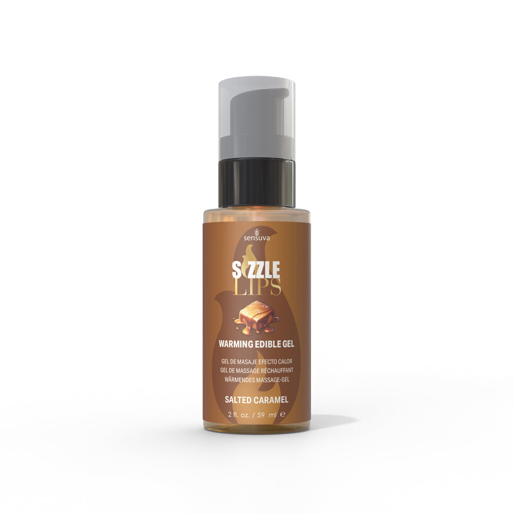 Sensuva Sizzle Lips Warming Gel-Salted Caramel 2oz