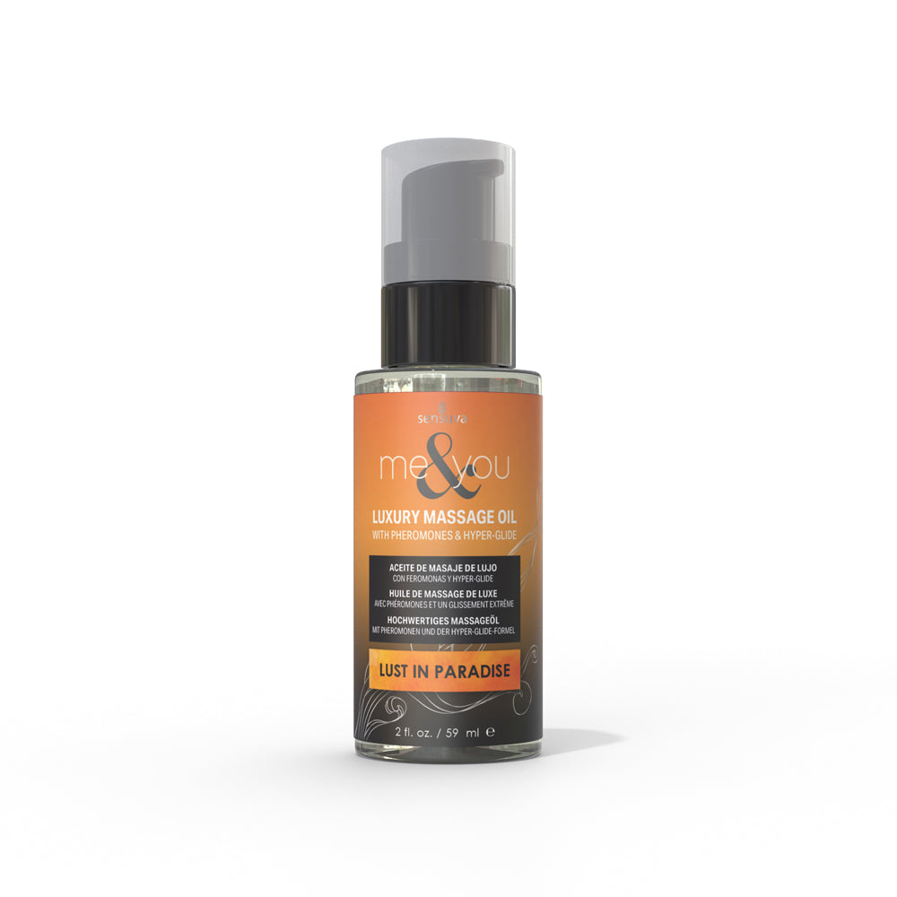 Sensuva Me & You Massage Oil - 2 oz Lust in Paradise