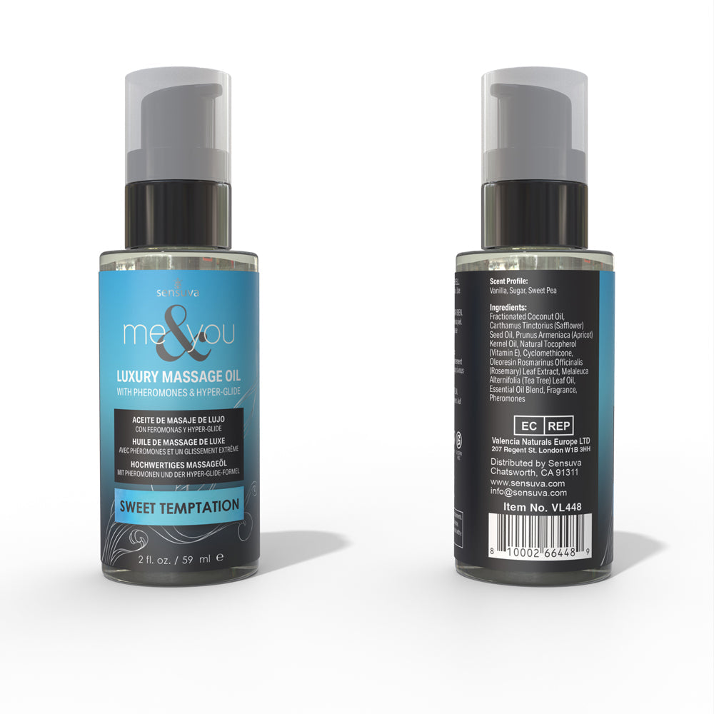 Sensuva Me & You Massage Oil-Sweet Temptations 2oz