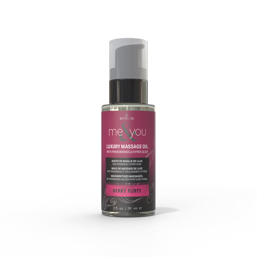 Sensuva Me & You Massage Oil-Berry Flirty 2oz