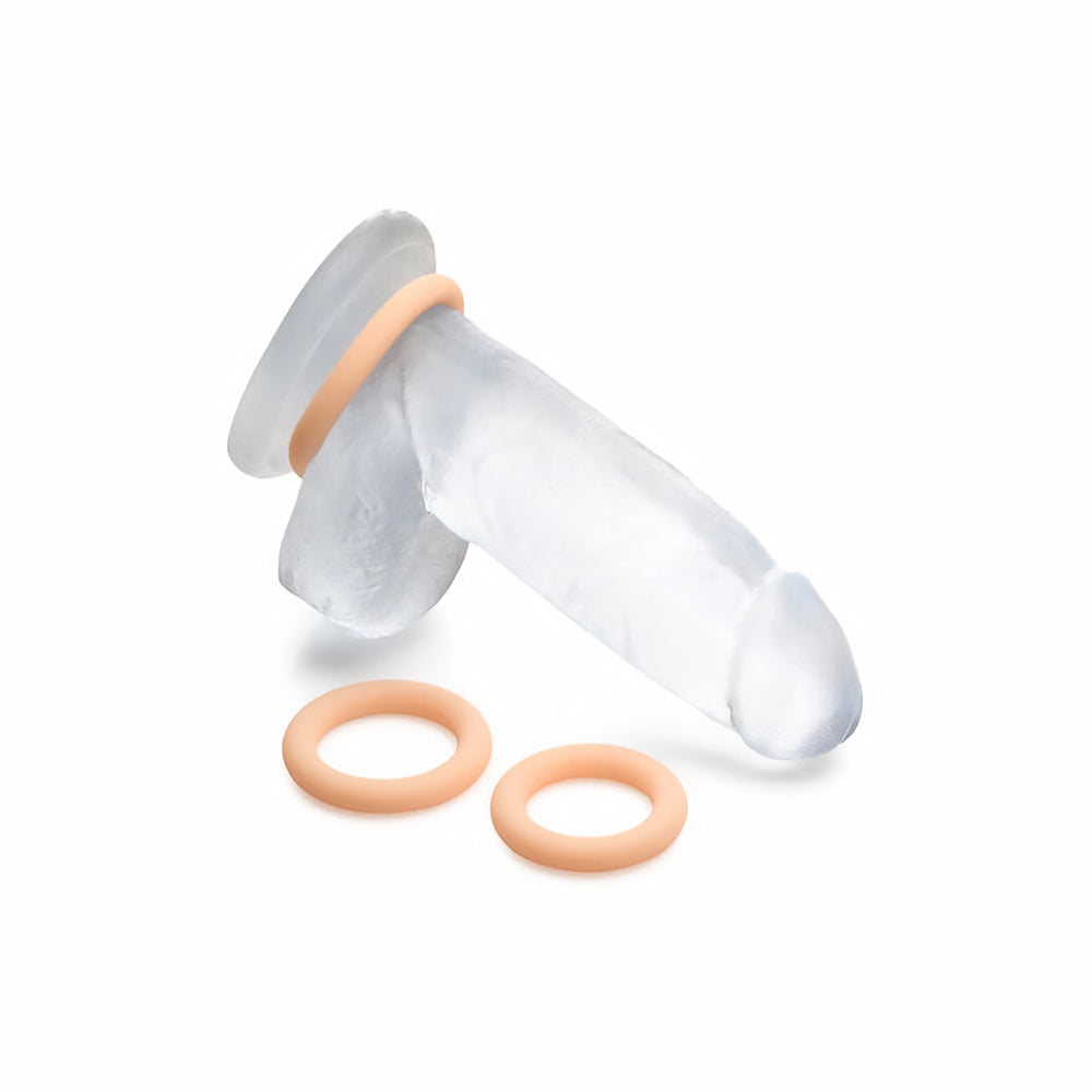Curve Toys Jock Silicone Cock Ring Set of 3 - Light