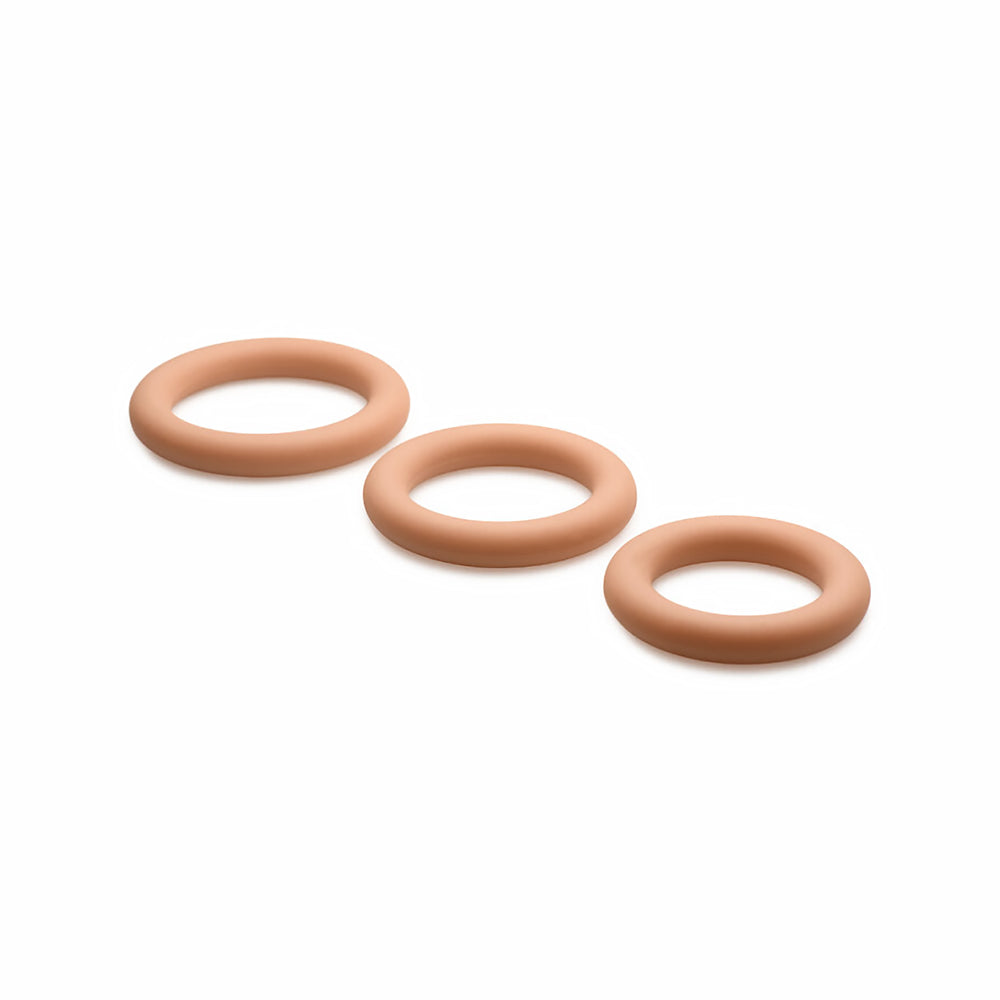 Curve Toys Jock Silicone Cock Ring Set of 3 - Medium