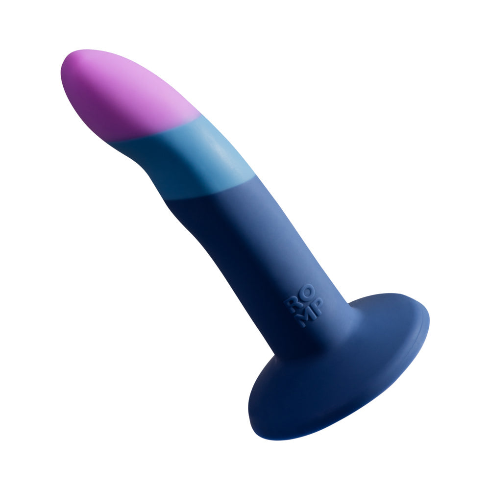 ROMP Piccolo 3 Color Dildo - Blue