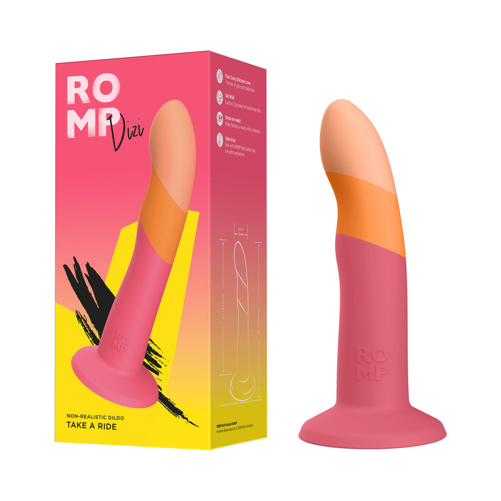 ROMP Dizi 3 Color Dildo - Pink