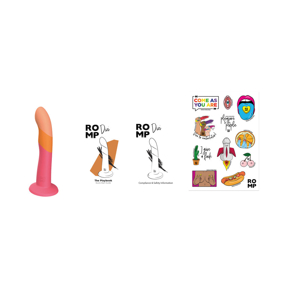 ROMP Dizi 3 Color Dildo - Pink