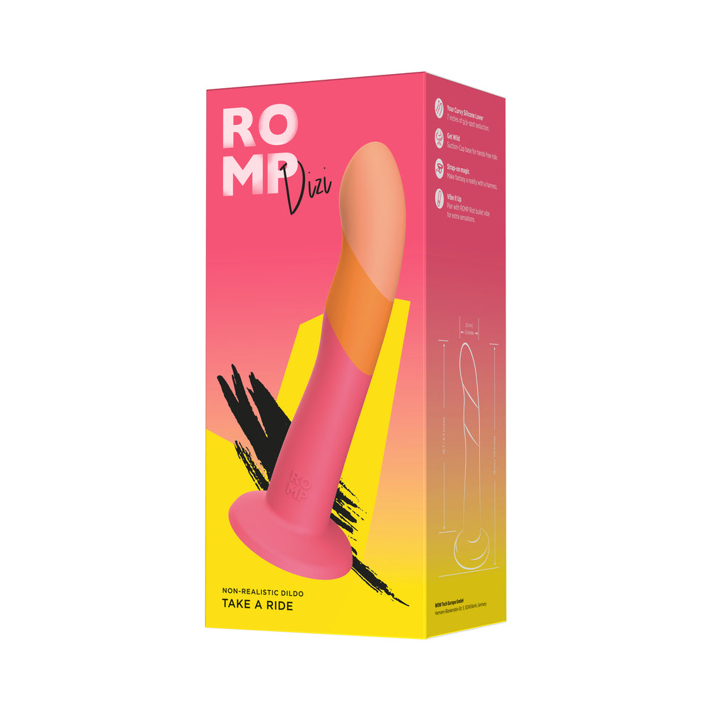 ROMP Dizi 3 Color Dildo - Pink
